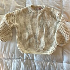 Zara kids ivory cotton sweater - 18-24 months